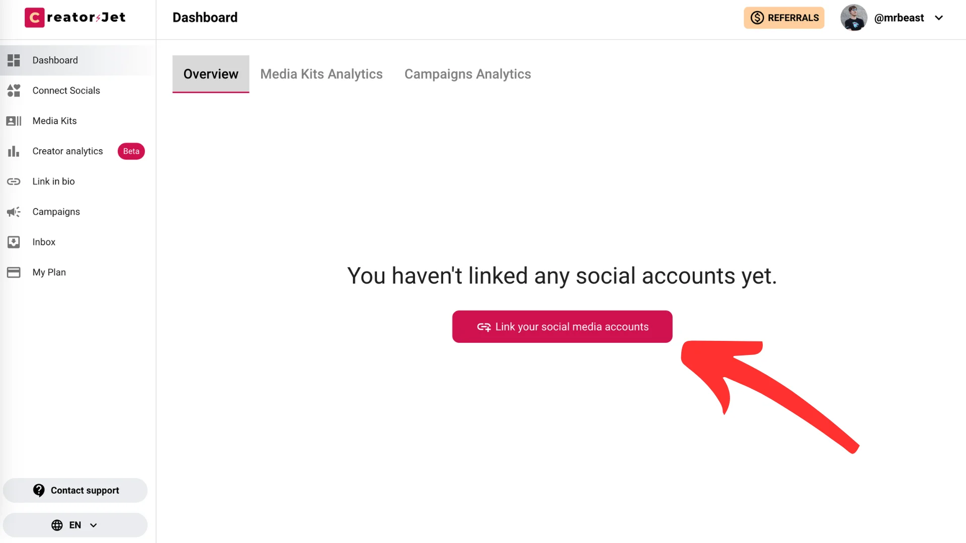 Step 3: Link Your Social Media Accounts